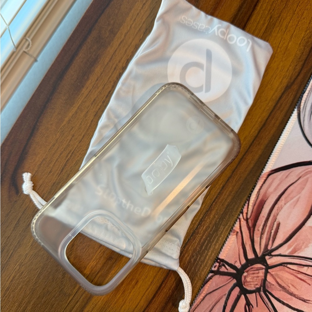 Loopy matte clear iPhone case